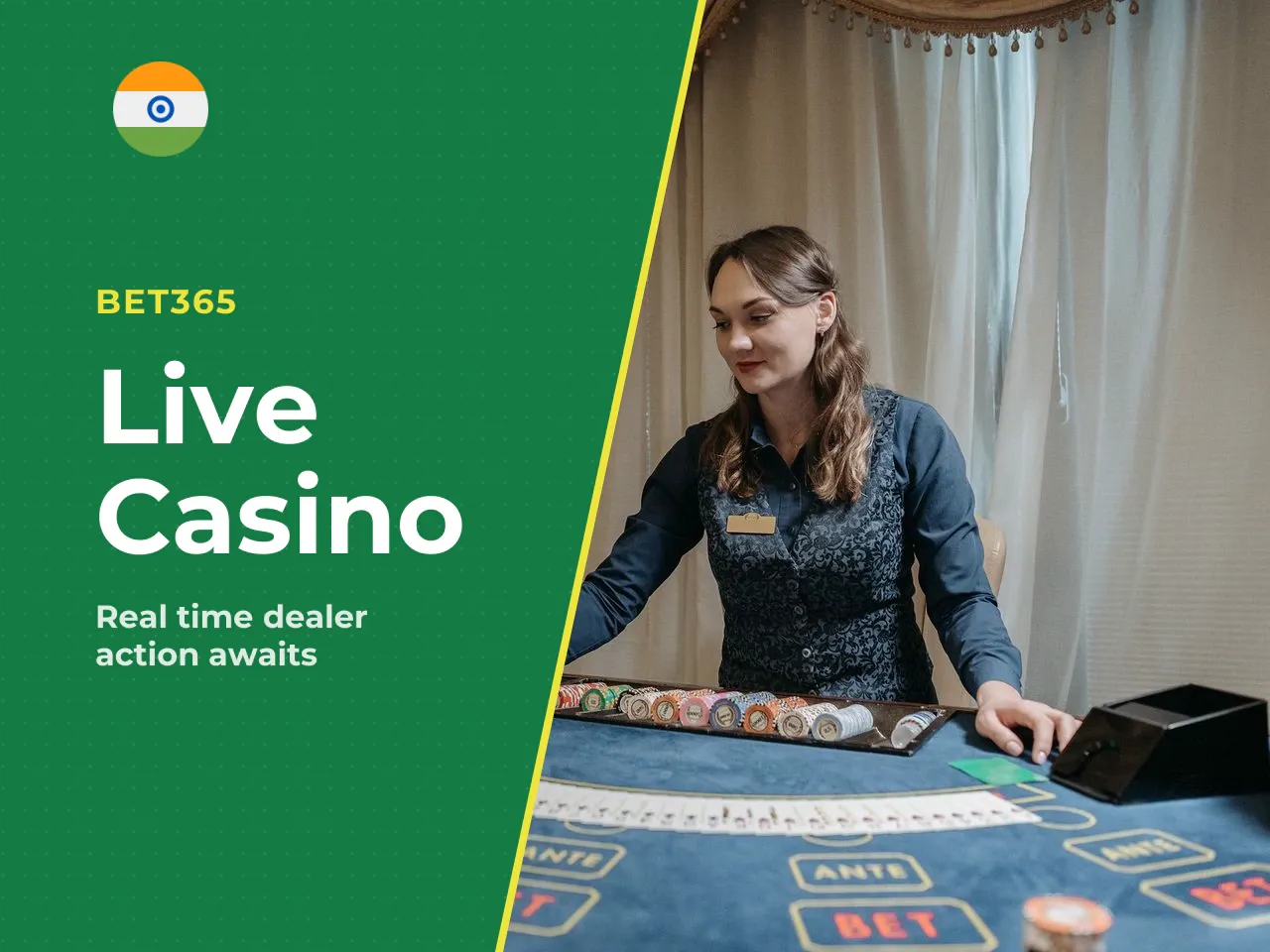 Live Casino Blackjack, Roulette and Dealer