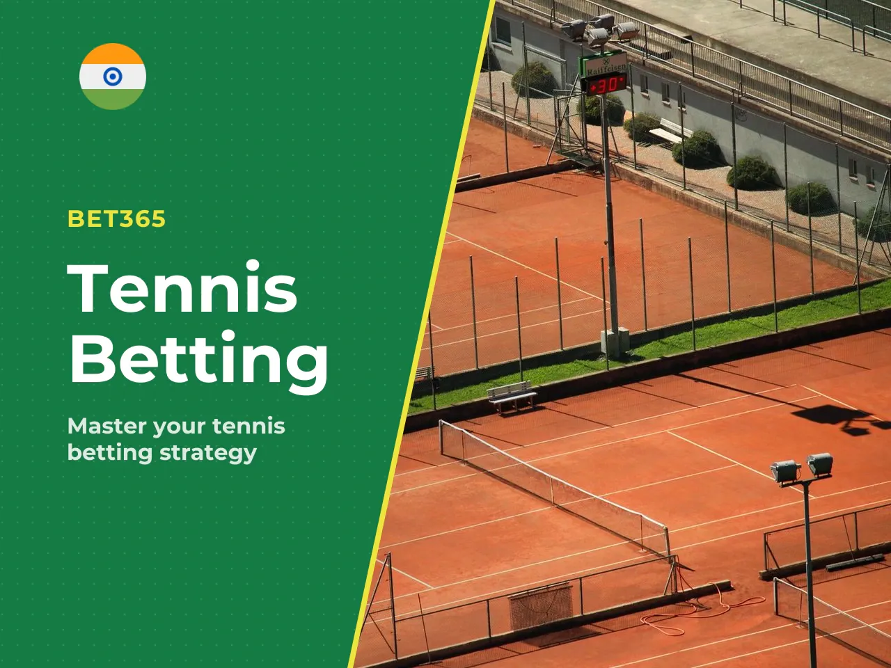 Pre-match and bet365 tennis live options
